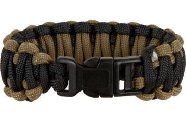 Image of Knotty Boys Fat Boy Survival Bracelet, Coyote Brown-Black, 8in. Diameter KY117