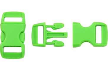 Image of Knotty Boys Hard Plastic Buckle-50 Piece, Neon Green, 3/8in. KYBZ05NG
