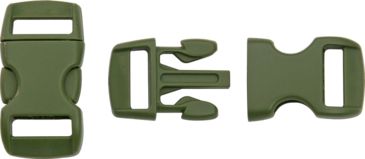 Image of Knotty Boys Hard Plastic Buckle-50 Piece, OD Green, 3/8in. KYBZ05OD