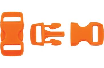 Image of Knotty Boys Hard Plastic Buckle-50 Piece, Orange, 3/8in. KYBZ05O