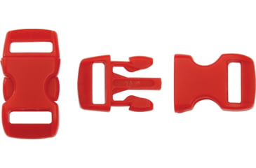 Image of Knotty Boys Hard Plastic Buckle-50 Piece, Red, 3/8in. KYBZ05R