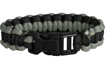 Image of Knotty Boys Single Weave Survival Bracelet, Black and Foliage, 9in. Diameter KY214