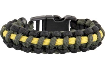 Image of Knotty Boys Themed Survival Bracelet, Black-Dark Gray-Gold, Medium KY135