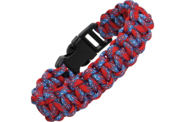 Image of Knotty Boys Themed Survival Bracelet, Red-Blue-Gray, Large KY351