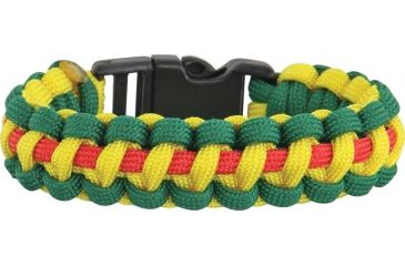 Image of Knotty Boys Themed Survival Bracelet, Yellow-Red-Green, Medium KY134