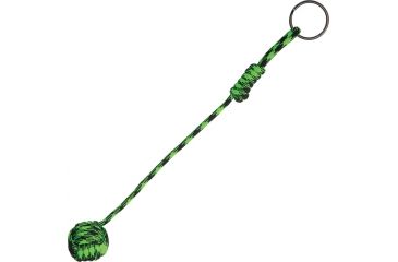 Image of Knotty Boys Zombie Monkey Fist Chain Accessory, Neon Green-Black KYM0000