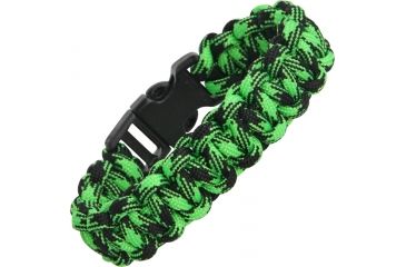 Image of Knotty Boys Zombie Survival Bracelet, Neon Green-Black, Large KY350