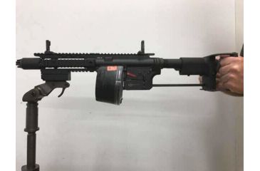 Image of KNS Precision Generation 2 AR15/M16 Spade Grip w/Carbine Stock Assembly, Black, G2M16SPADE