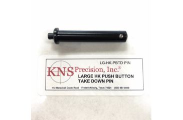 Image of KNS Precision Push Button Take Down Pin for HK Firearms, Large .275in Diameter, Black HK-PBTD-LG