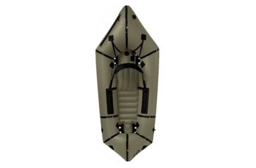 Image of Kokopelli Packraft Nirvana Self Bailing Packraft w/ Tizip Bag, Olive, KO-WWS-SBZG