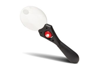 Image of Konus ASPHERICAL 3x-5x Magnifier w/ LED Light, Black, 90mm, 3.6in diameter - 3x/5x power 3362 "ASPHERICAL"