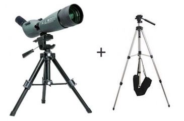 Image of Konuspot 20-60x80 Angled Spotting Scope w/ Konus 65-160cm Camera/Spotting Scope Tripod