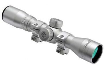 Image of Konus KonusPro 4x32 Waterproof Rifle Scope, 30/30 Reticle, Silver - 7263