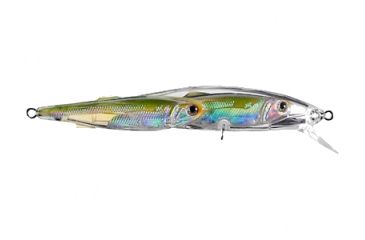 Image of Koppers Live Target Glass Minnow Jerkbait Lure 4-3/4" - Silver/Green 120885