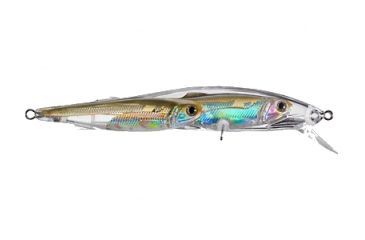Image of Koppers Live Target Glass Minnow Jerkbait Lure 4-3/4" - Silver/Natural 120883