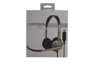 Image of Koss CS100 USB Gaming Headset, Titanium/Black, NSN 5965-32-015-8412 , 5965320158412, CS100 USB