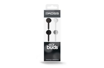 Image of Koss KE7 Stereo Earbuds, Black/White, NSN 5965-32-015-8412 , 5965320158412, KE7