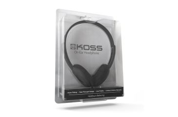 Image of Koss KPH8 Portable Headphone, Black, NSN 5965-32-015-8412 , 5965320158412, KPH8k