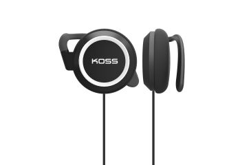 Image of Koss KSC21 EarClip Stereo Headphone, Black/Silver, NSN 5965-32-015-8412 , 5965320158412, KSC21k