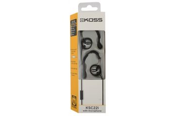 Image of Koss KSC21 EarClip Stereo Headphone, Black/Silver, NSN 5965-32-015-8412 , 5965320158412, KSC22i