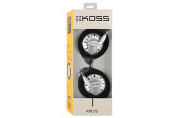 Image of Koss KSC75 EarClip Stereo Headphone, Silver, NSN 5965-32-015-8412 , 5965320158412, KSC75