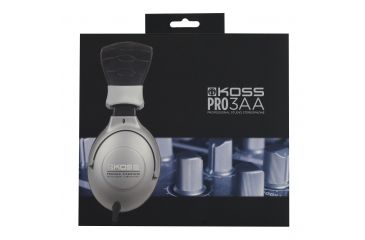 Image of Koss PRO3AA Home/Pro Stereo Headphone, Silver/Black, NSN 5965-32-015-8412 , 5965320158412, PRO3AA