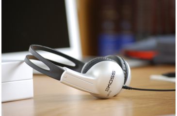 Image of Koss UR10 Lighweight Home Headphone, Silver/Black, NSN 5965-32-015-8412 , 5965320158412, UR10