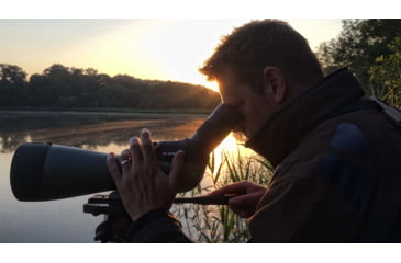 Image of Kowa TSN-99A Pure Fluorite Spotting Scope with TE-11WZ II 30-70x Zoom Eyepiece, Angled, Green, TSN-99A ZM SET