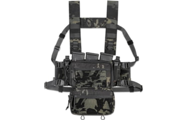 Image of Krate Tactical ACETAC S.O.P. Tactical Chest Rig - Black Multi Camo, ATC-CR-BMC