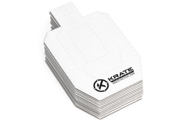 Image of Krate Tactical Half-Size Competition Cardboard Targets - 20 Pack, KRT-CBD-20XT15IN