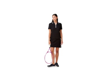 Image of Krimson Klover Dina 1/4 Zip Polos - Womens, Black, Extra Large, S23129-001-XL