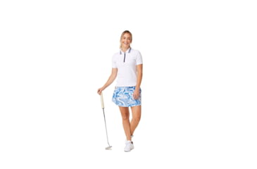 Image of Krimson Klover Dina 1/4 Zip Polos - Womens, White, Extra Large, S23129-101-XL