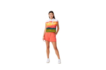 Image of Krimson Klover Gracie Long Sleeve Hoodies - Womens, Landscape Coral, Extra Small, S23156P-667-XS