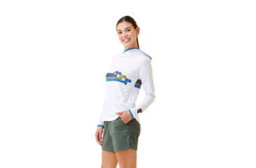 Image of Krimson Klover Hallie Sunshirts - Womens, Clover Stripe Forest, Large, S23147-662-L