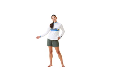 Image of Krimson Klover Hallie Sunshirts - Womens, Clover Stripe Forest, Large, S23147-662-L
