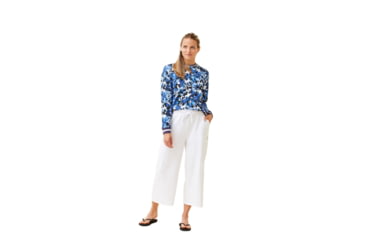 Image of Krimson Klover Holly Crewneck Sweaters - Womens, Floral S. Blue, Large, S23155P-658-L
