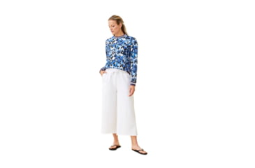 Image of Krimson Klover Holly Crewneck Sweaters - Womens, Floral S. Blue, Large, S23155P-658-L
