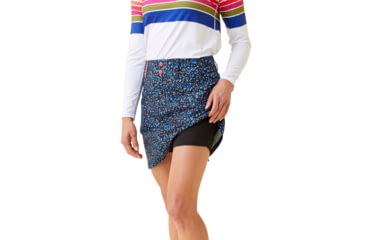 Image of Krimson Klover Kerry Skorts - Womens, Confetti Black, Large, S23105-651-L