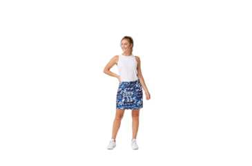 Image of Krimson Klover Kerry Skorts - Womens, Floral S. Blue, Extra Small, S23105-658-XS