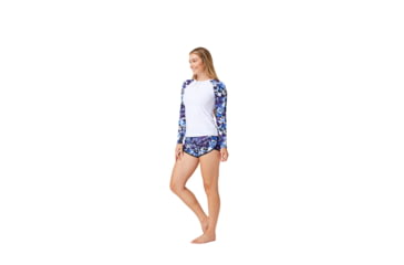 Image of Krimson Klover Mae Swimshirts - Womens, Floral S. Blue, Small, S23144P-658-S