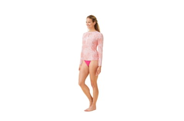 Image of Krimson Klover Mae Swimshirts - Womens, Mtn Floral Coral, Large, S23144P-657-L