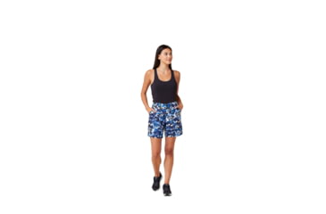 Image of Krimson Klover Rory 7in Inseam Shorts - Womens, Floral S. Blue, Small, S23102-658-S