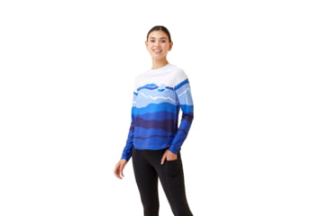 Image of Krimson Klover Sara Long Sleeve Sunshirts - Womens, Landscape S. Blue, Extra Large, S23145-668-XL