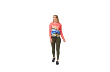 Image of Krimson Klover Sara Long Sleeve Sunshirts - Womens, Sunburst Coral, Small, S23145-692-S