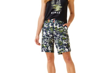 Image of Krimson Klover Sienna 11in Inseam Shorts - Womens, Floral Forest, Extra Small, S23103-670-XS