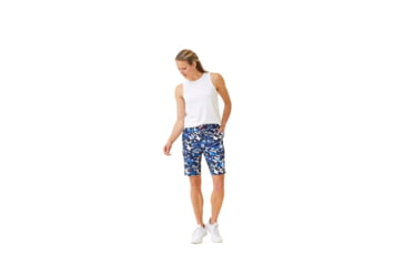 Image of Krimson Klover Sienna 11in Inseam Shorts - Womens, Floral S. Blue, Extra Small, S23103-658-XS