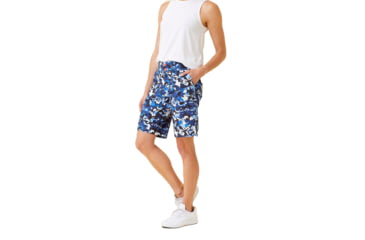 Image of Krimson Klover Sienna 11in Inseam Shorts - Womens, Floral S. Blue, Extra Small, S23103-658-XS