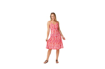 Image of Krimson Klover Stella Dresses - Womens, Tie Dye Coral, Large, S23126-675-L