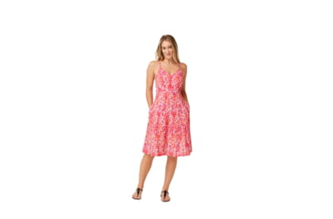 Image of Krimson Klover Stella Dresses - Womens, Tie Dye Coral, Large, S23126-675-L