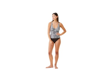 Image of Krimson Klover Tilly Tankini Tops - Womens, Mtn Floral Black, Small, S23135P-652-S